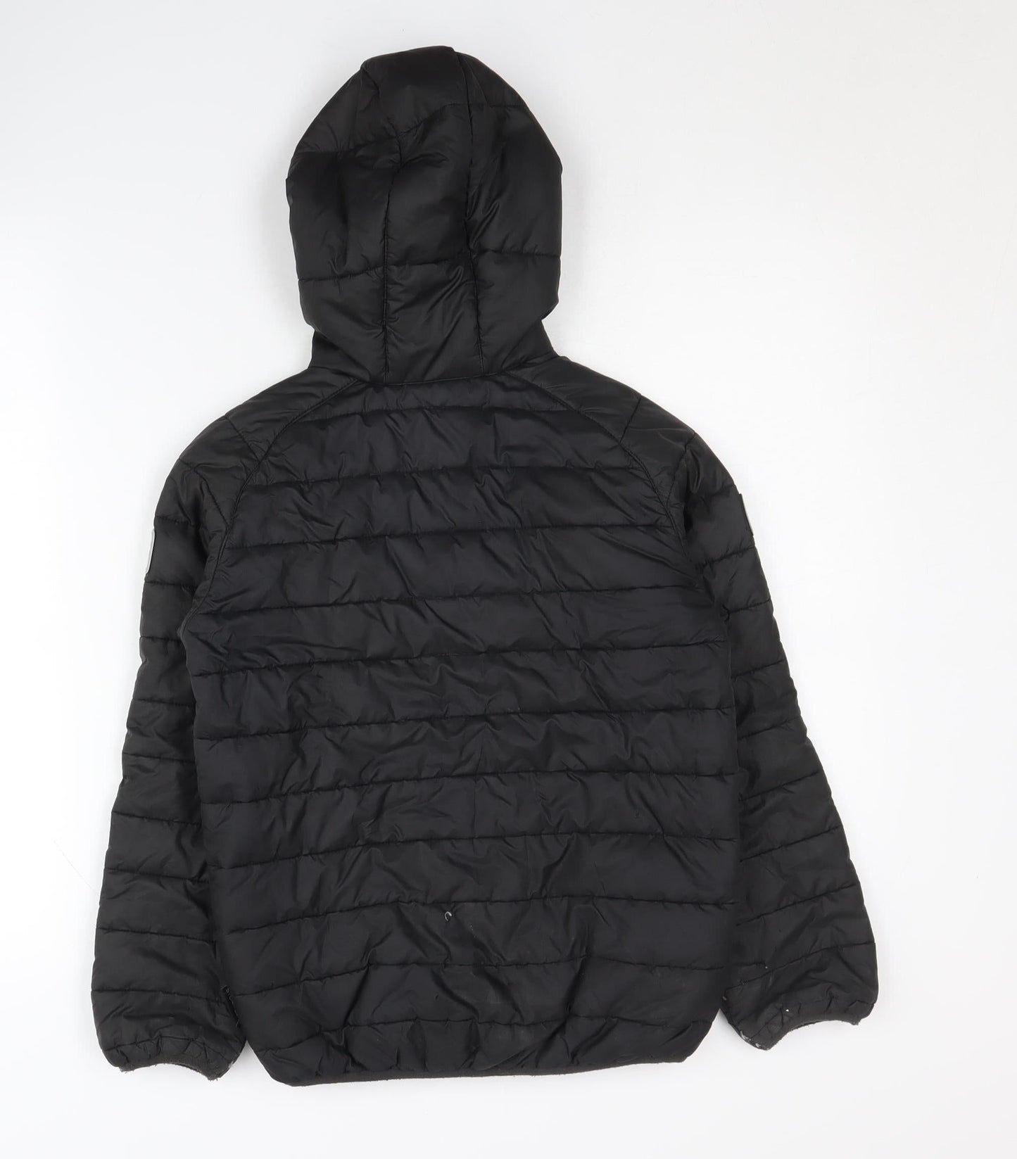 Jack Wolfskin Boys Black Puffer Jacket 12 Years Winter Hooded
