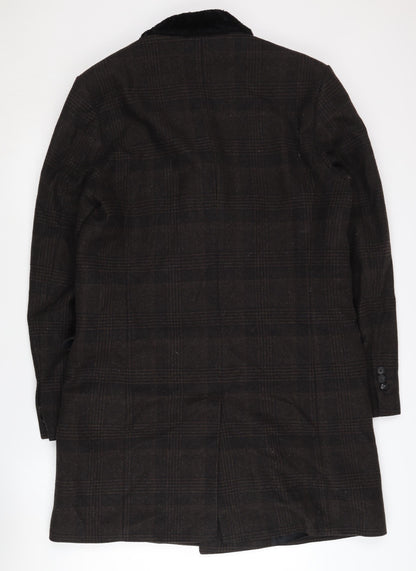 Mens UK Size 52 The Kooples Brown Overcoat