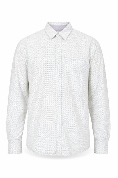 White Stuff Men's M White Slim Fit Graphic Shirt