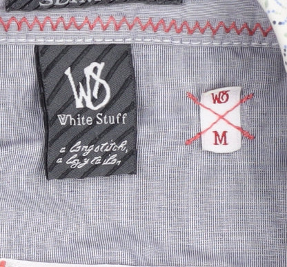 White Stuff Men's M White Slim Fit Graphic Shirt