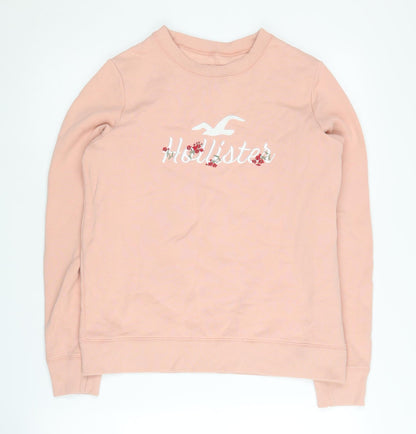 Hollister Women's Pink Pullover Sweatshirt Size S
