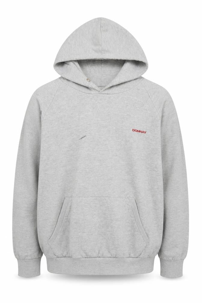 Mens UK Size L Donnay Grey Pullover Hoodie