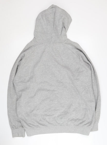 Mens UK Size L Donnay Grey Pullover Hoodie
