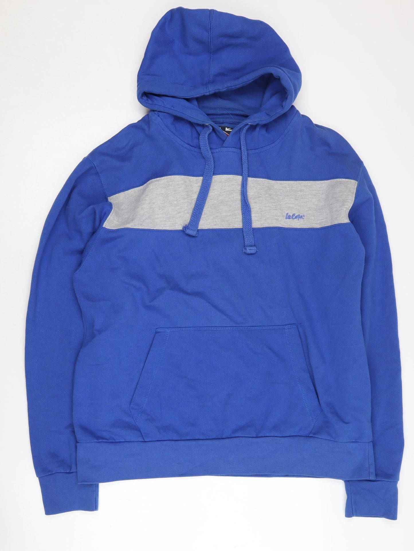 Mens UK Size XL Lee Cooper Blue Pullover Hoodie