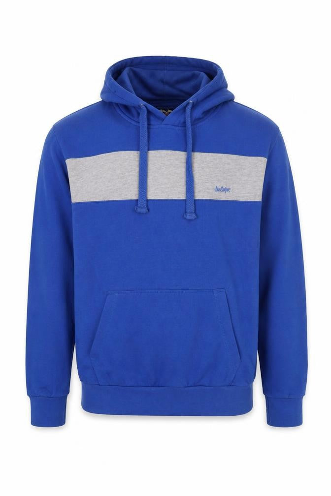 Mens UK Size XL Lee Cooper Blue Pullover Hoodie