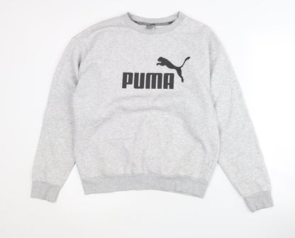 Mens UK Size S PUMA Grey Pullover Sweatshirt