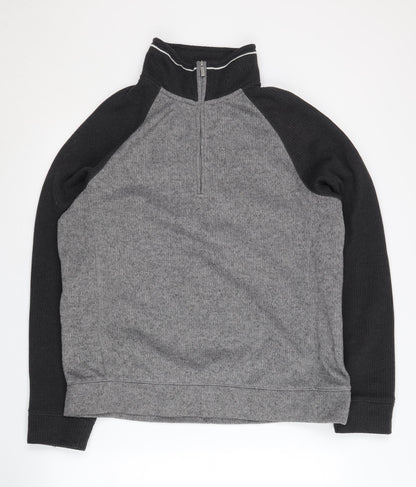 Mens UK Size L Craghoppers Grey 1/2 Zip Sweatshirt