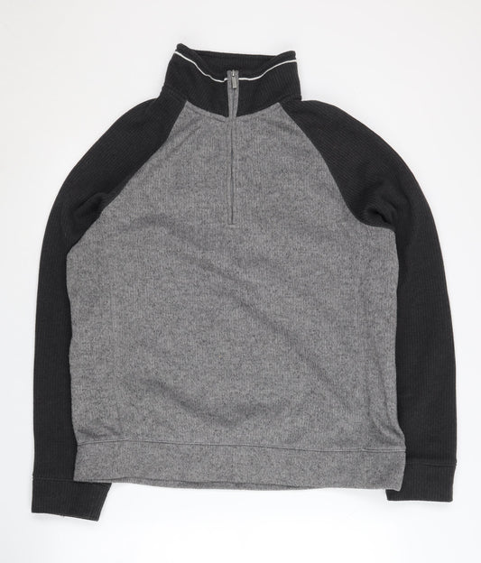 Mens UK Size L Craghoppers Grey 1/2 Zip Sweatshirt