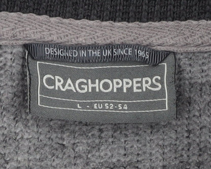 Mens UK Size L Craghoppers Grey 1/2 Zip Sweatshirt