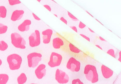 Adidas Girls Pink Animal Print Hoodie - 12-18 Months