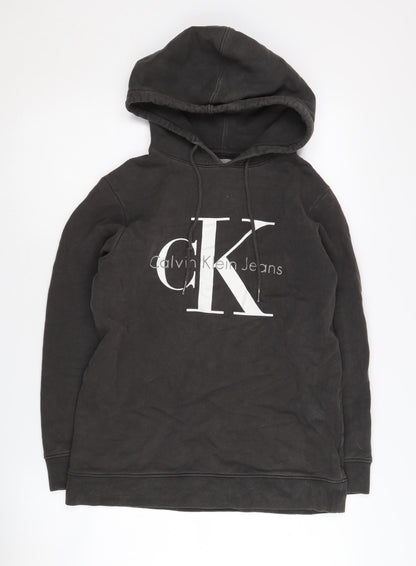 Mens UK Size XS Calvin Klein Black Pullover Hoodie