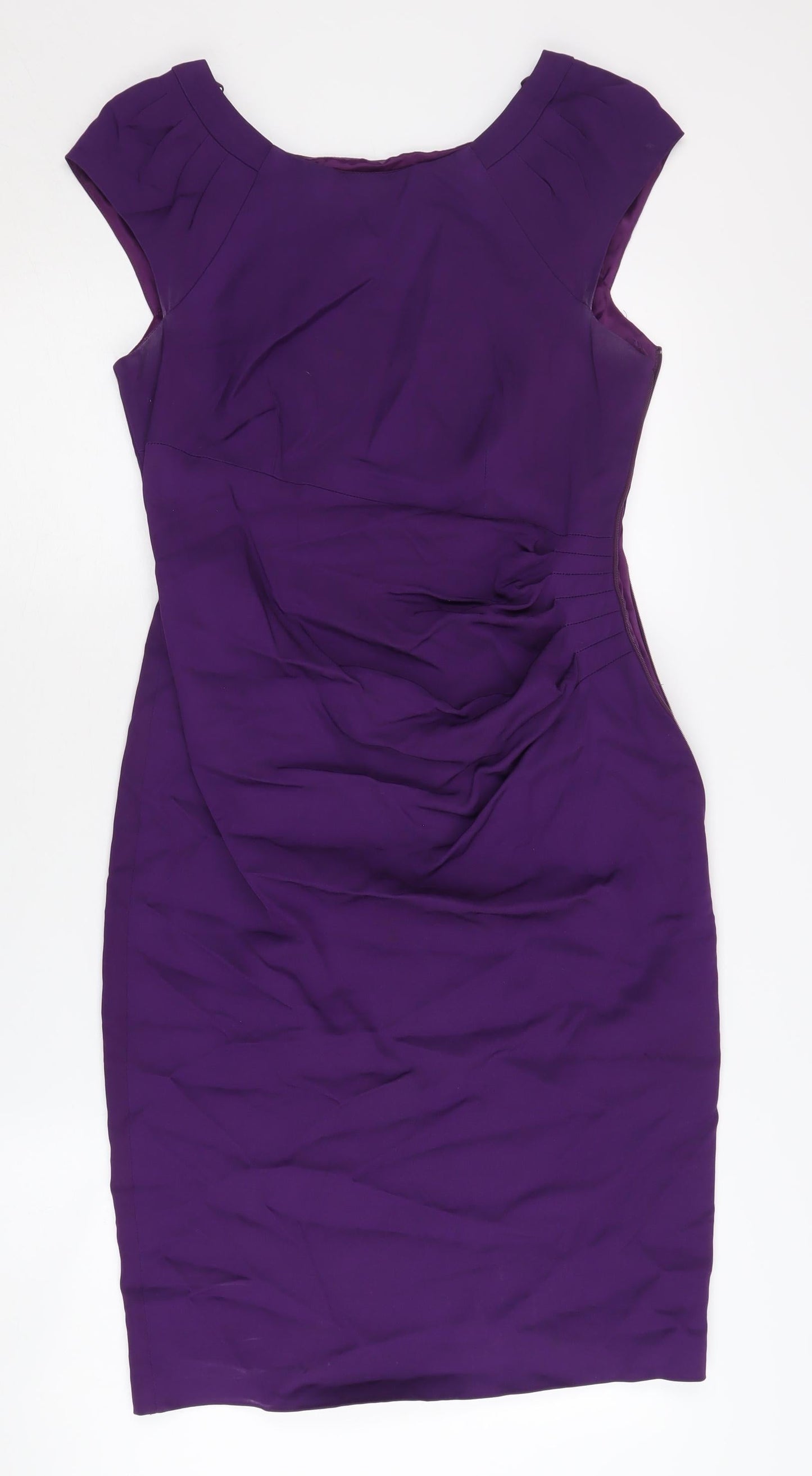 Coast Purple Sheath Dress Women Size 10 Sleeveless
