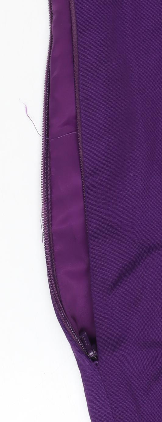 Coast Purple Sheath Dress Women Size 10 Sleeveless