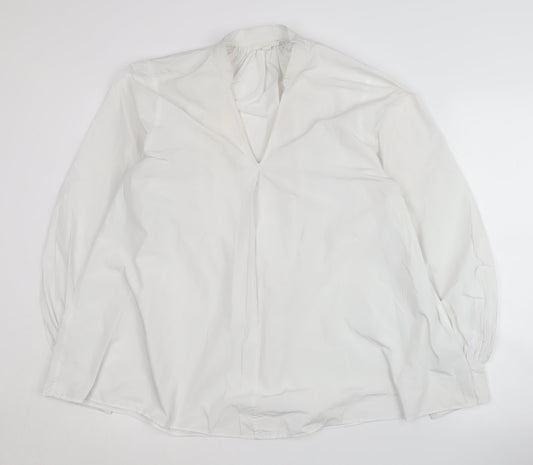 Womens UK Size 12 COS White Basic Blouse