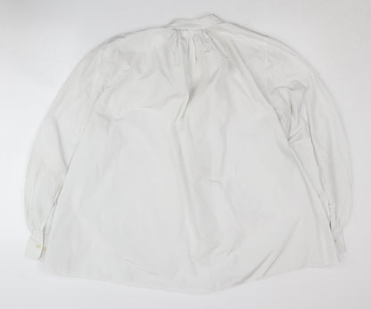 Womens UK Size 12 COS White Basic Blouse