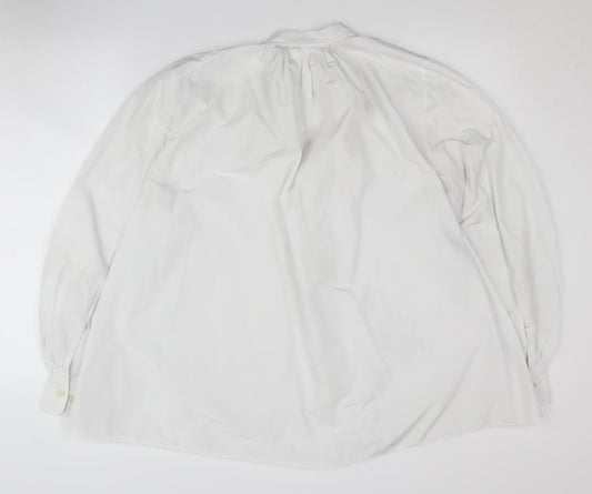 Womens UK Size 12 COS White Basic Blouse