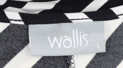 Womens UK Size L Wallis Black Basic Blouse