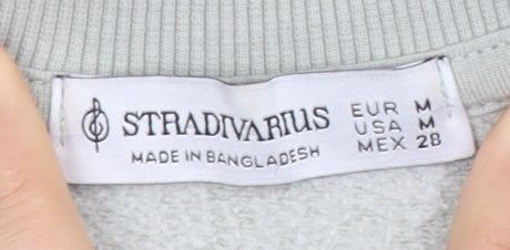 Stradivarius Women's Grey Pullover Sweatshirt Size 10