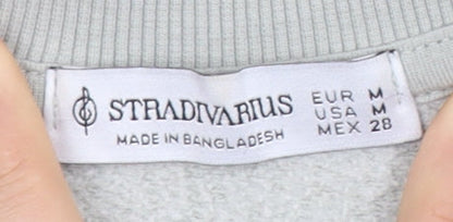 Stradivarius Women's Grey Pullover Sweatshirt Size 10