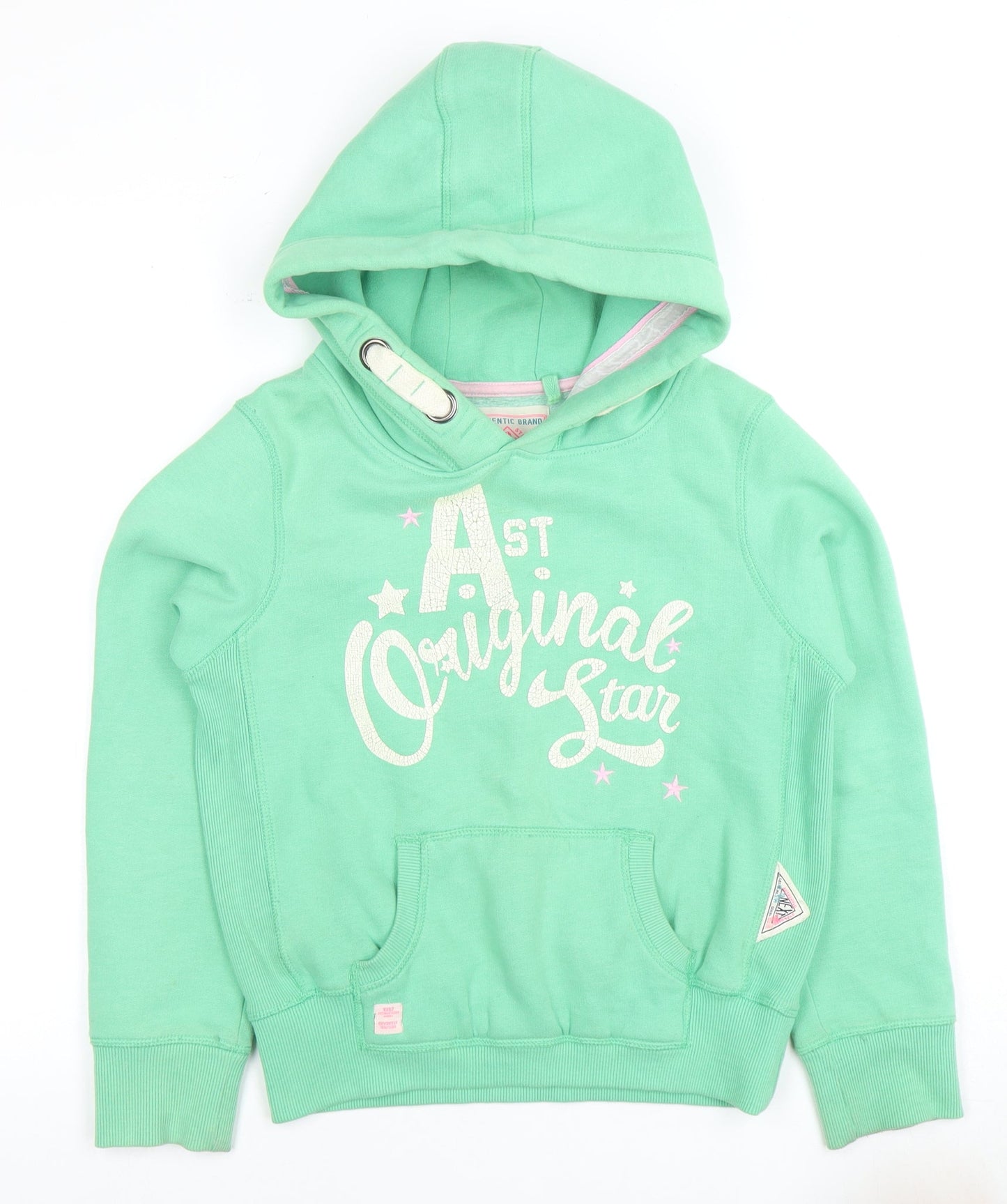 Next Girls Green Pullover Hoodie 13 Years with Logo