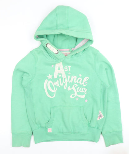 Next Girls Green Pullover Hoodie 13 Years with Logo