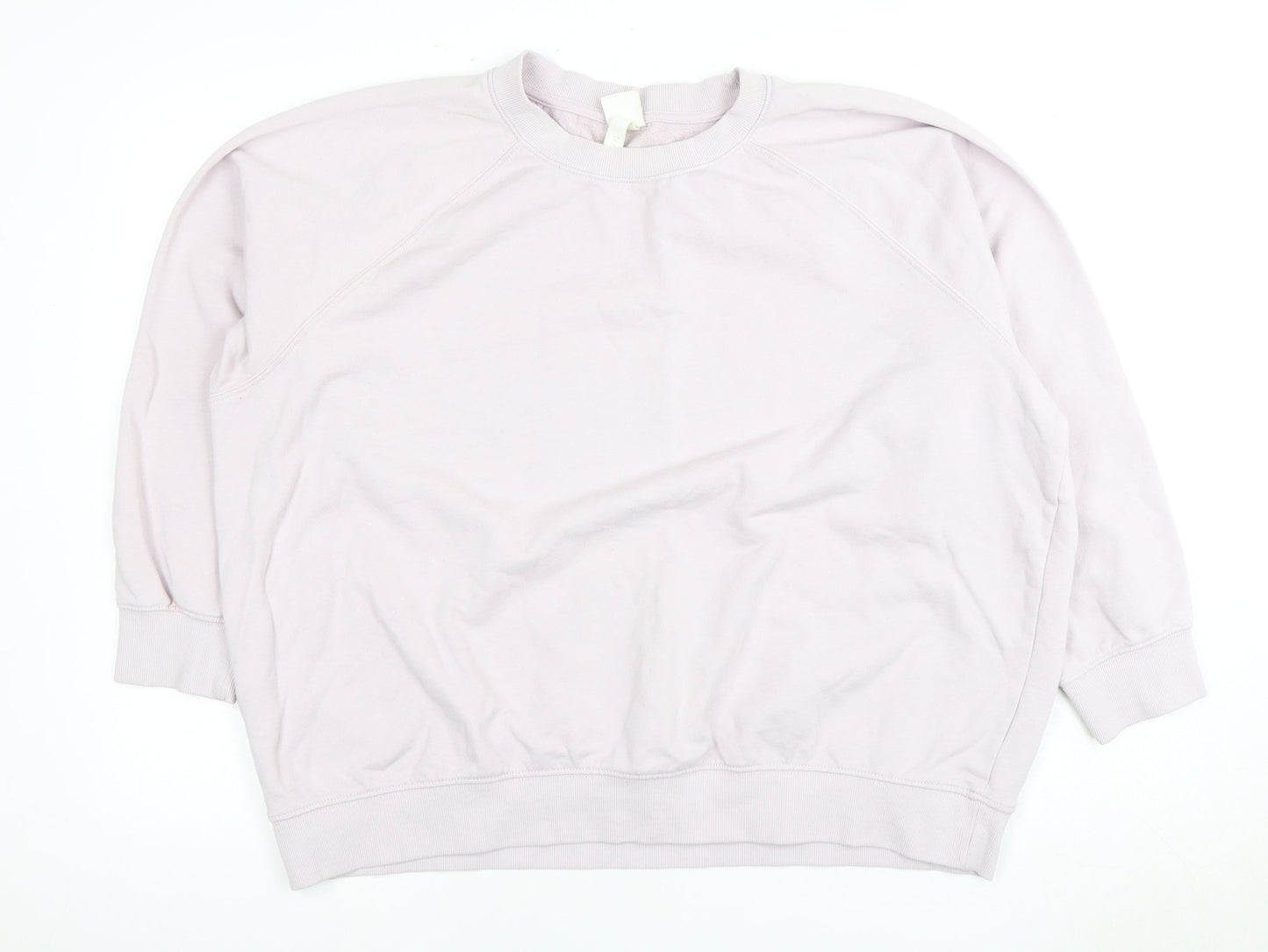 H&M Women's Pink Crew Neck Sweatshirt XL