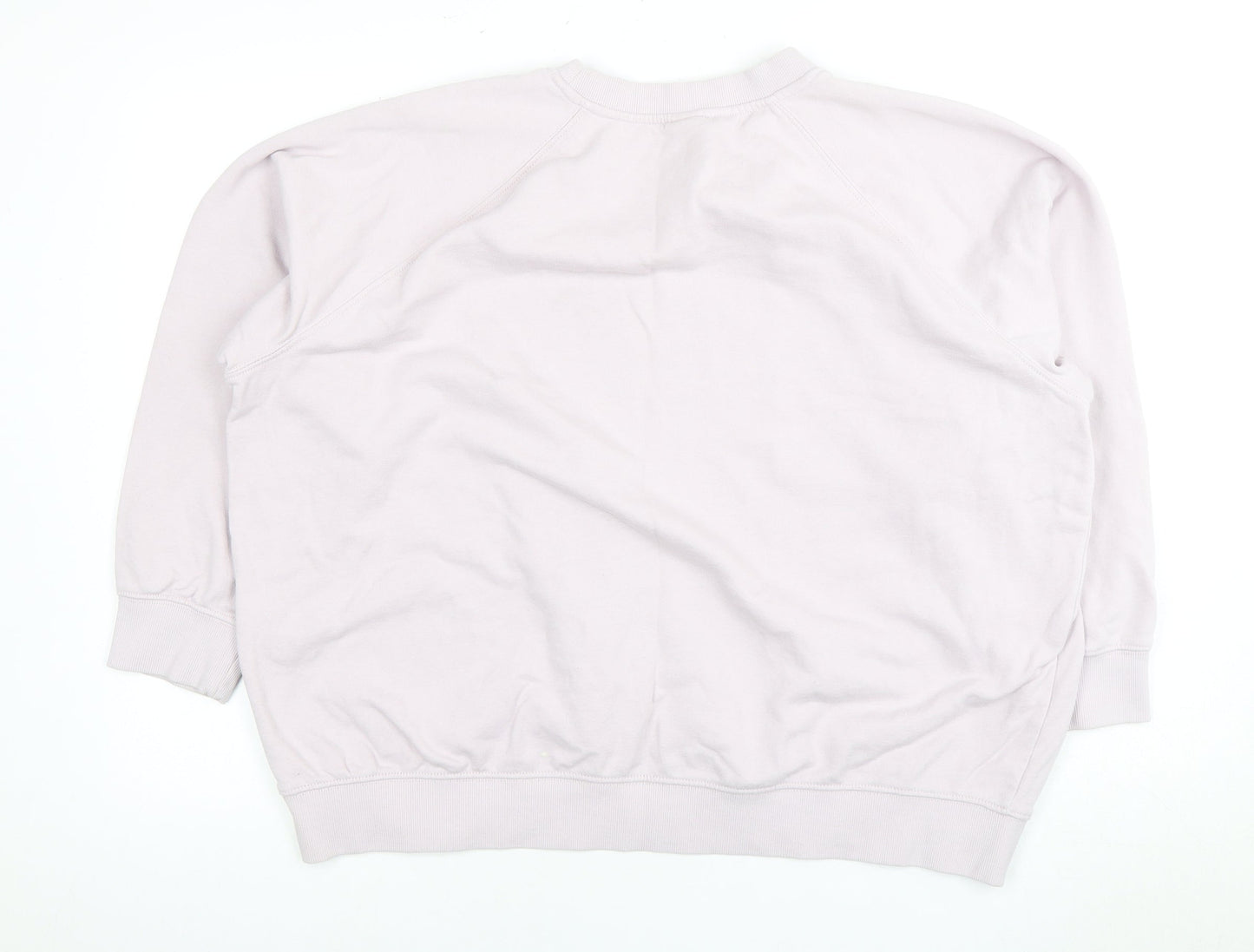 H&M Women's Pink Crew Neck Sweatshirt XL