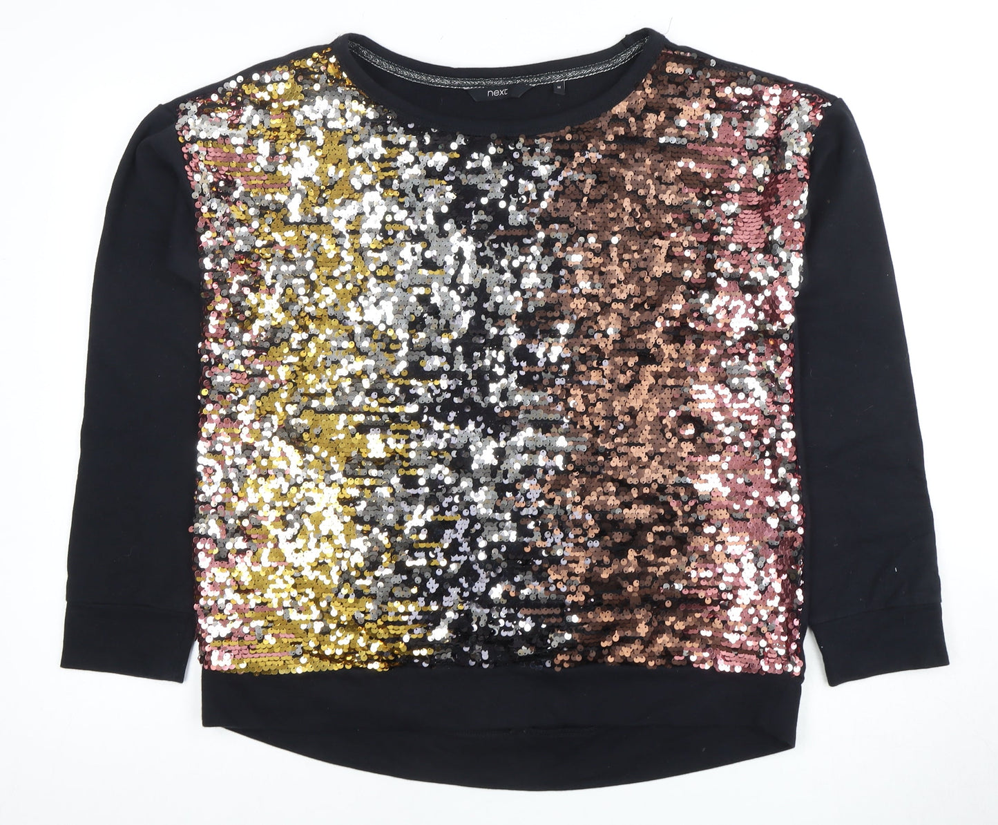 Womens UK Size 12 NEXT Black Pullover Sweatshirt