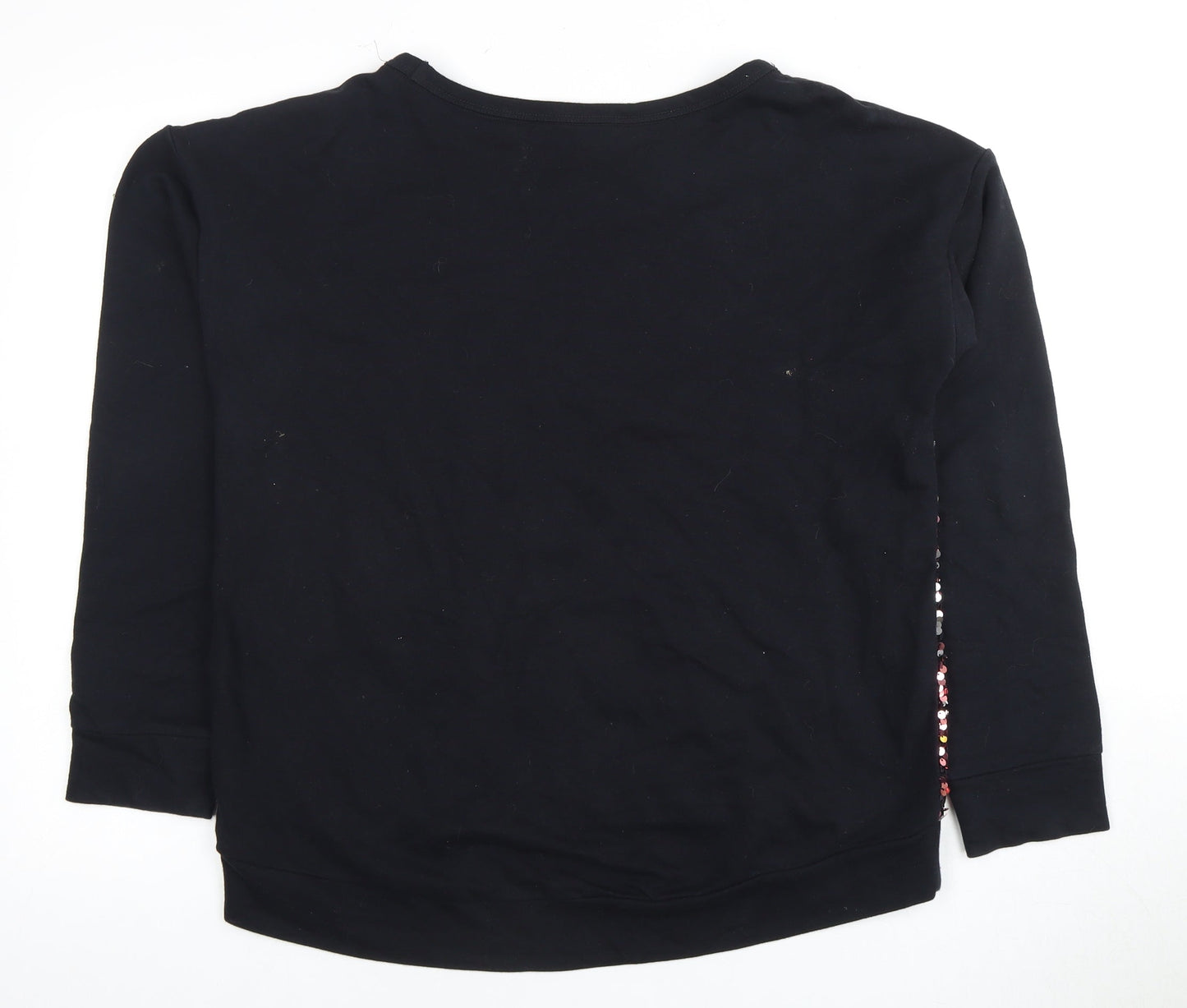 Womens UK Size 12 NEXT Black Pullover Sweatshirt