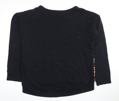 Womens UK Size 12 NEXT Black Pullover Sweatshirt