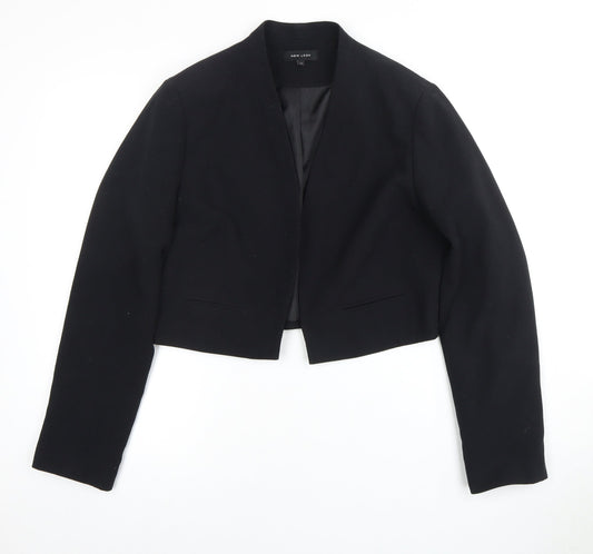 New Look Women's Black Cropped Blazer Size 16