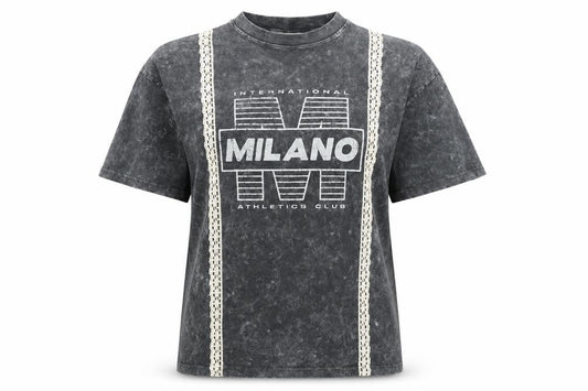 Topshop Women's Grey T-Shirt Size 8