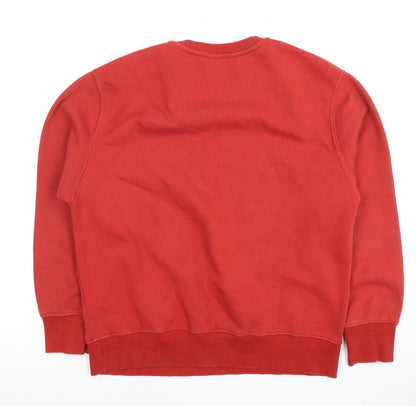 Zara Boys Red Pullover Sweatshirt 11-12 Years Long Sleeve