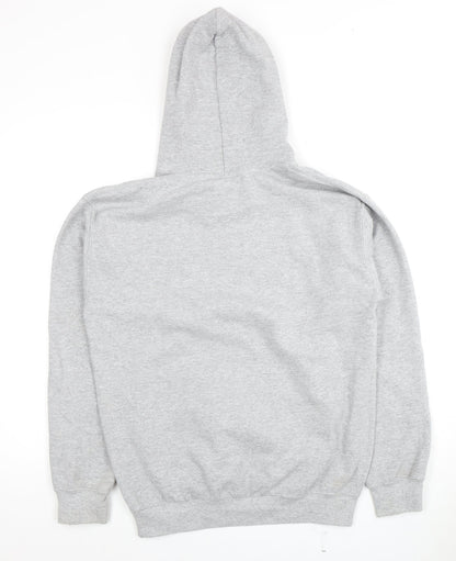 Mens UK Size S Gildan Grey Pullover Hoodie