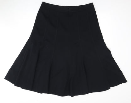 Marks and Spencer Women's Black Knee-Length Flare Skirt