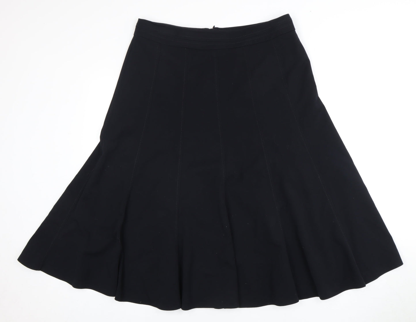 Marks and Spencer Women's Black Knee-Length Flare Skirt