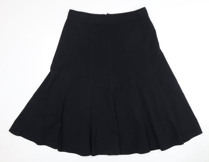Marks and Spencer Women's Black Knee-Length Flare Skirt