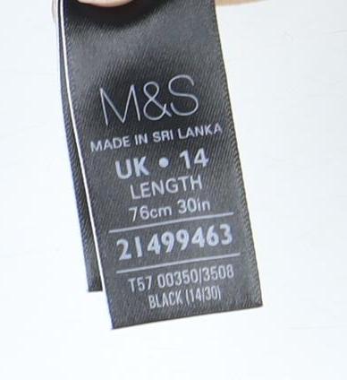 Marks and Spencer Women's Black Knee-Length Flare Skirt