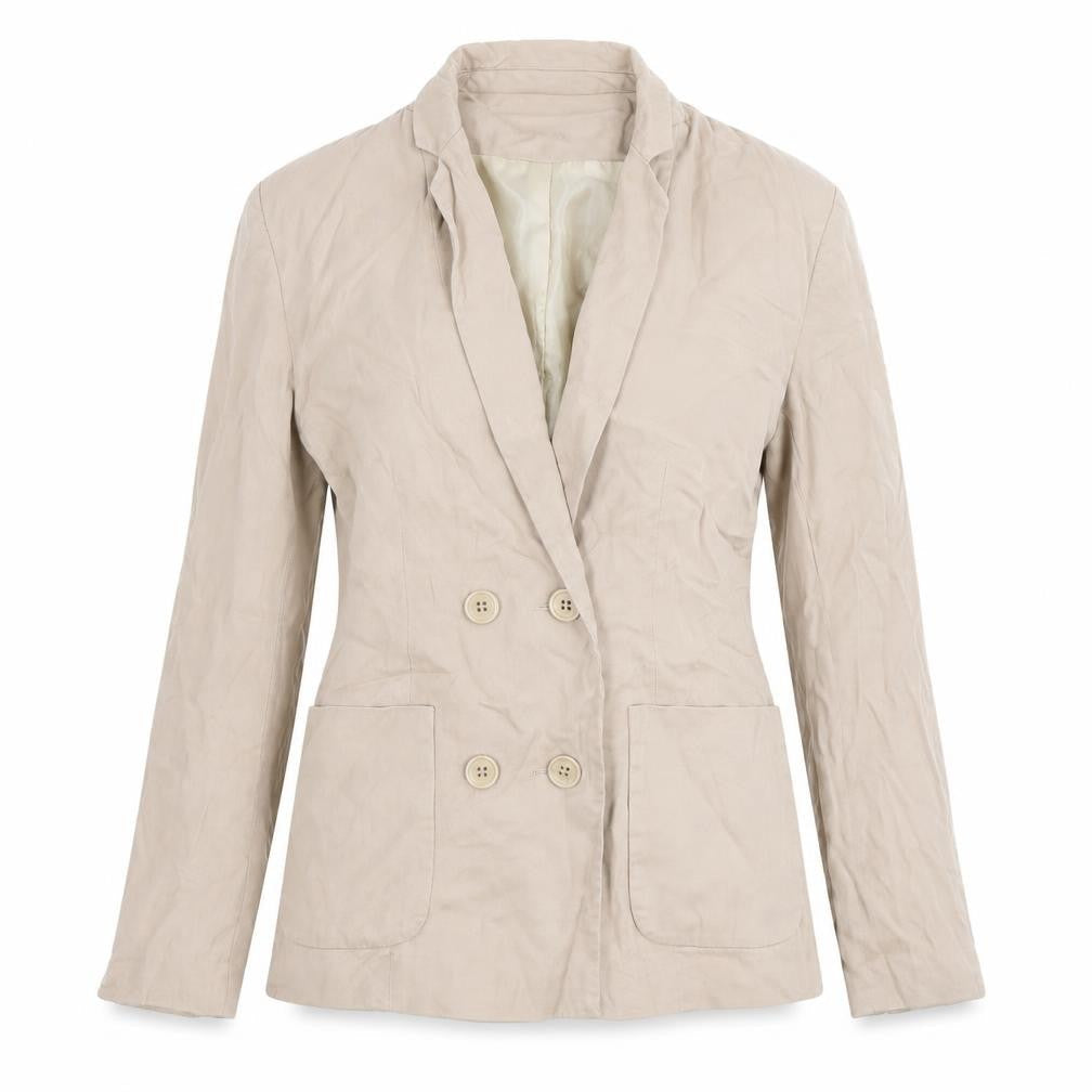 Womens UK Size 8 Warehouse Regular Beige Blazer