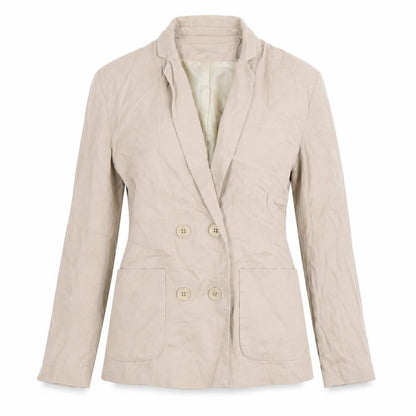 Womens UK Size 8 Warehouse Regular Beige Blazer