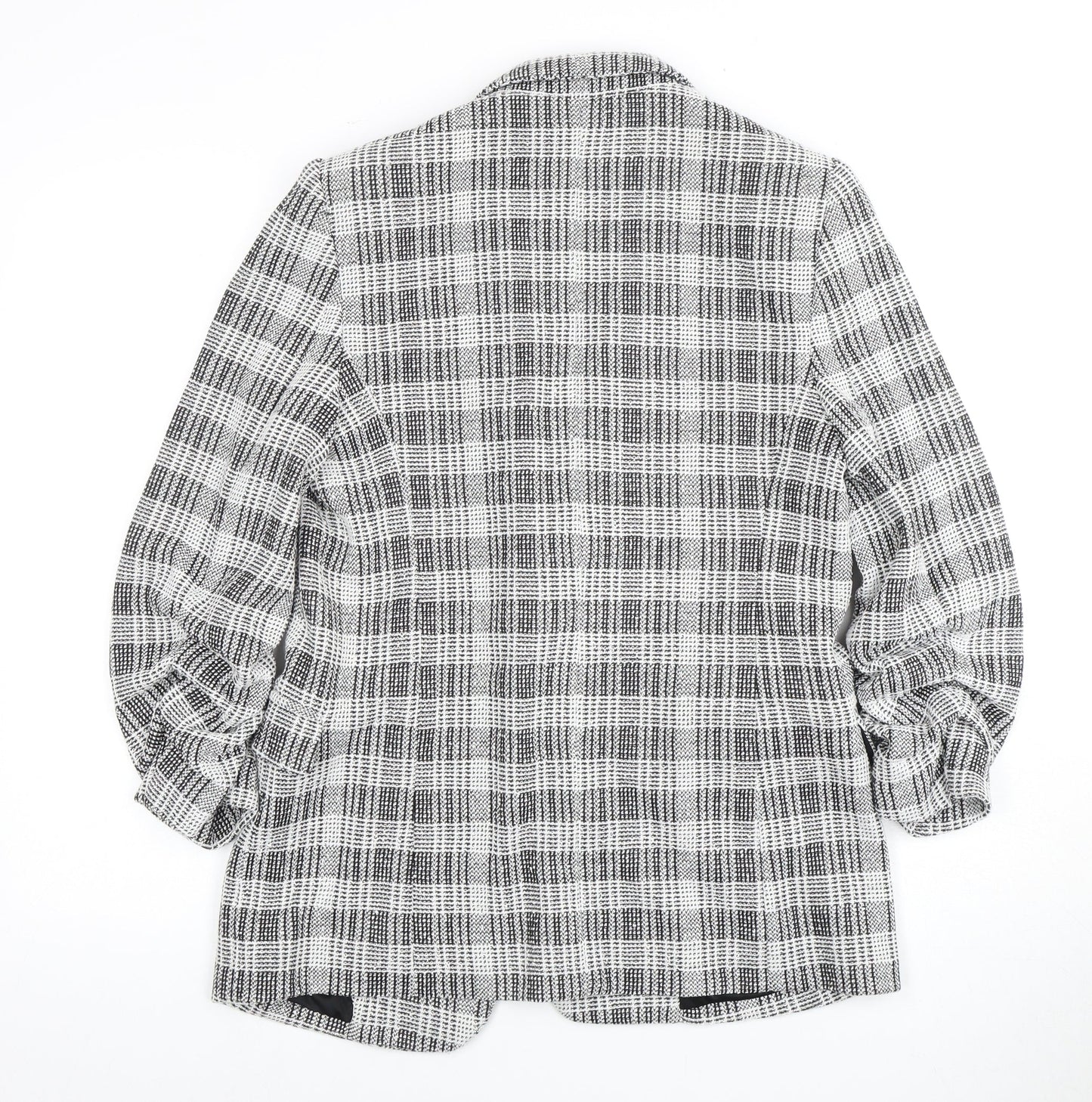 Marks and Spencer Women's Check Blazer - Size 10