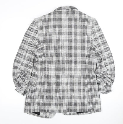 Marks and Spencer Women's Check Blazer - Size 10