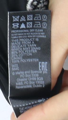 Marks and Spencer Women's Check Blazer - Size 10