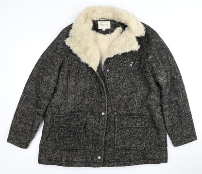 Marks & Spencer Women's Black Overcoat Size 18