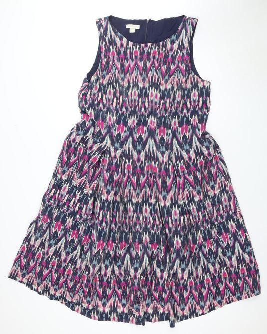 Monsoon Women's Multicoloured Geometric Dress, Size 20