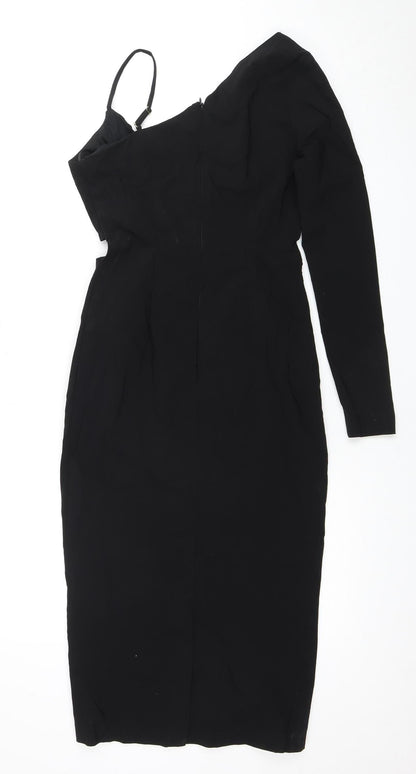 River Island Black Bodycon Dress, Size 6, Women, Party
