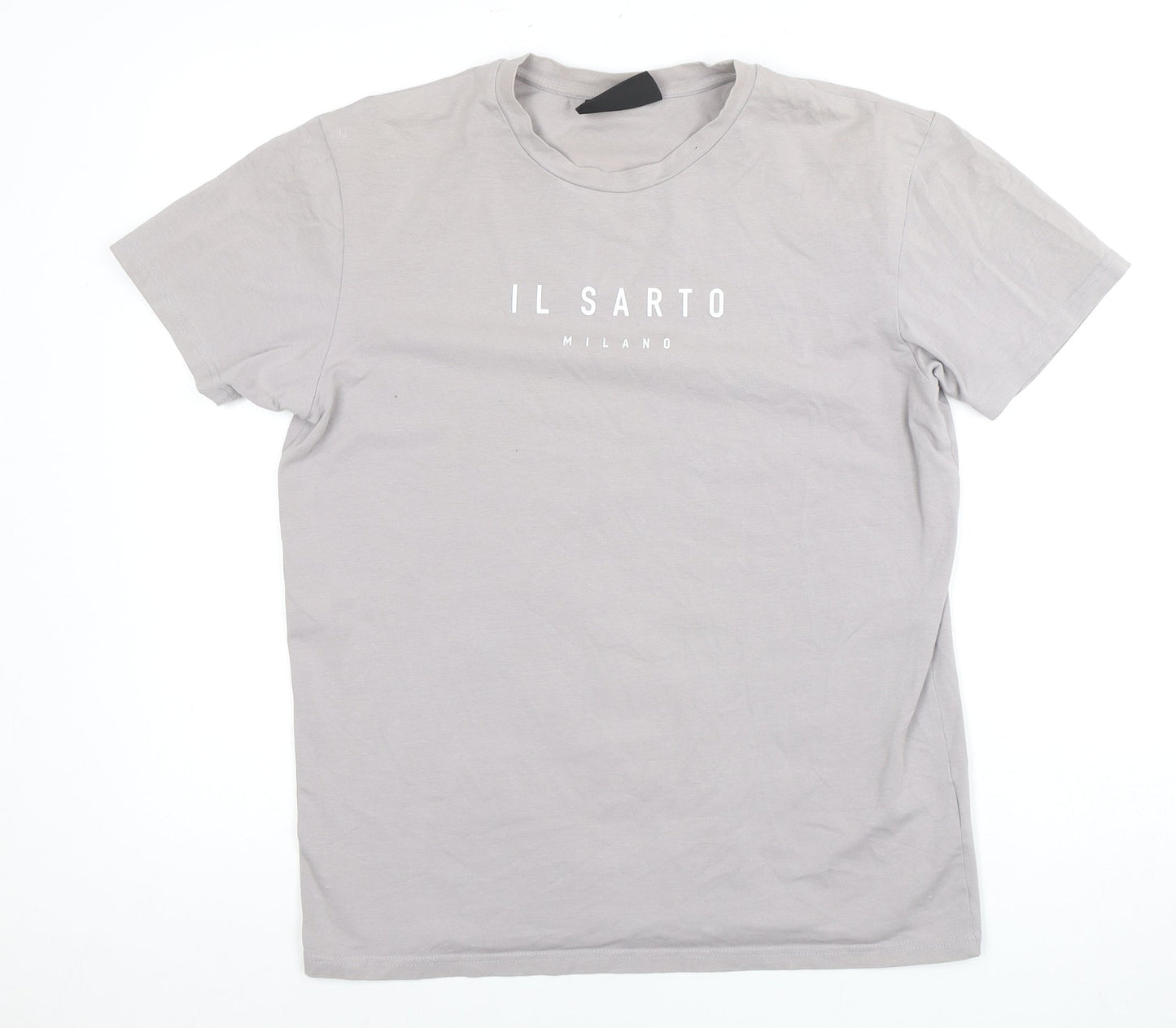 IL SARTO MILANO Men's Grey Crew Neck T-Shirt M