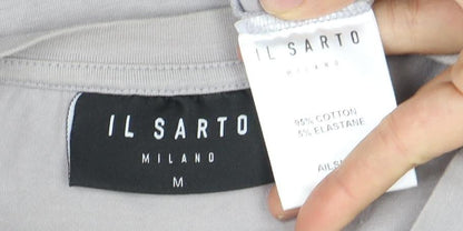 IL SARTO MILANO Men's Grey Crew Neck T-Shirt M