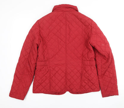 Authentic Women's Red Quilted Jacket Size 12