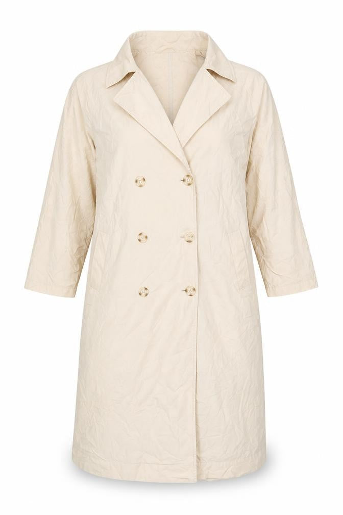 Womens UK Size 10 Gina Tricot Beige Trench Coat